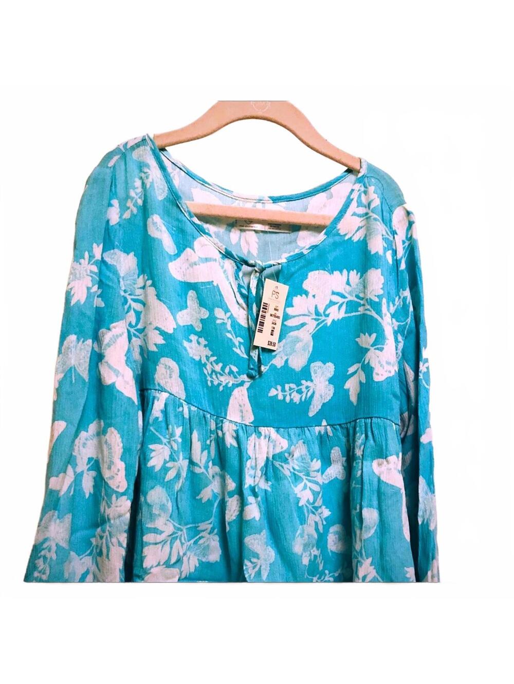 Girls Long Sleeve Peasant Top Boho Casual Youth Blouse